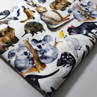 Double Muslin, swaddle Fabric Print Full Colour