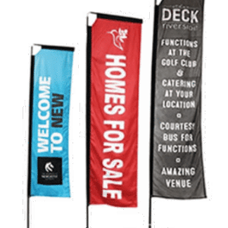 Telescopic Flag banner 3m